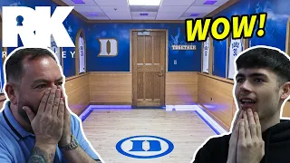 Inside the DUKE BLUE DEVILS' Historic BASKETBALL Facility! British Father and Son Reacts!