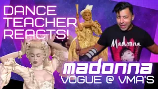 Dance Teacher REACTS to Madonna "Vogue" VMA Performance