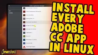 HOW TO INSTALL ANY ADOBE CC 2015 APP IN LINUX (Photoshop, Illustrator, Dreamweaver, Fireworks)