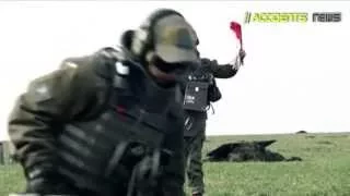 Учения  бой  разведка батальона 'Азов' под Широкино 21 04 2015