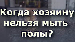 Когда хозяину нельзя мыть полы? Народные приметы