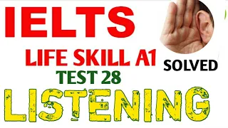 Life Skills a1 Listening with Answers | a1 Listening |A1 | test 28