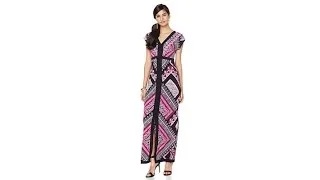 Colleen Lopez "Artisan Market" Printed Maxi Dress