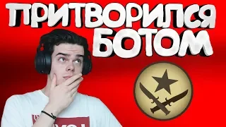 ПРИТВОРИЛСЯ БОТОМ НА СИЛЬВЕРАХ В CS:GO