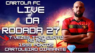 CARTOLA FC LIVE DA RODADA 27-HOJE TEM SUPRESA QUER GANHAR?