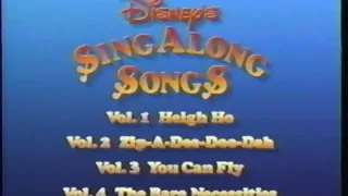 Closing to Disney's Sing-Along Songs: I Love to Laugh 1990 VHS