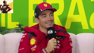 F1 PRE RACE DRIVER PRESS CONFERENCE BRAZIL GP 2023|| Lewis Hamilton,Charles Leclerc,Carlos Sainz||