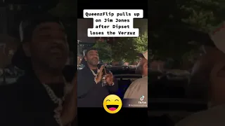 QueenzFlip pulls up on Jim Jones after dipset loses the Verzuz 😂😂😂