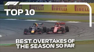 Top 10 F1 Overtakes of 2019... So Far!
