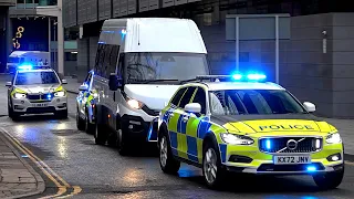 Armed Police Escort High Security CAT A Dangerous Prisoner from Manchester Square Crown Courts!