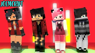 COUPLE DANCE CREW ULTIMA FAMILY | SHUFFLE DANCE | APHMAU, AARON, KC, ZANE - Minecraft Animation