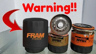 Fram Titanium oil filter!