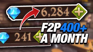 ULTIMATE F2P GEM GUIDE! HOW TO GET 400+ GEMS A MONTH SUPER EASY