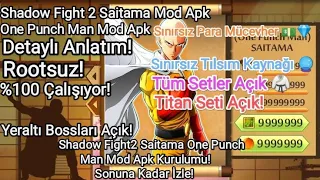 Shadow Fight 2 Mod Apk Saitama One Punch Man Mod! Sınırsız Para Mücevher Tüm Setler Silahlar Açık!