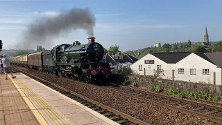 Class 47 and clun castle on a railtour from Bristol going to Plymouth coming through Exeterst Thomas