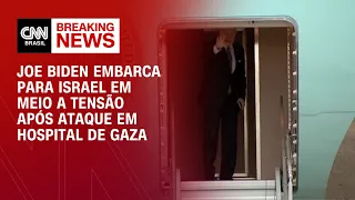 Joe Biden embarca para Israel em meio a tensão após ataque em hospital de Gaza