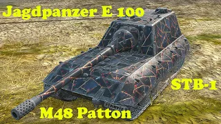 Jagdpanzer E 100 ● M48 Patton ● STB-1 - WoT Blitz UZ Gaming