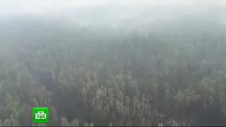 Опубликовано видео с места крушения Ил 76 в Иркутской области