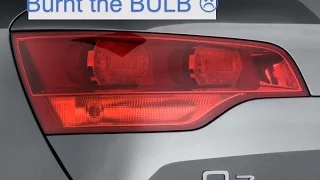 Audi Q7 Taillight bulb change