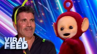 STARSTUCK! Superstars THE TELETUBBIES Audition For Britain's Got Talent 2022! | VIRAL FEED