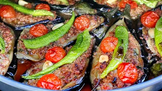 How to Make Turkish Stuffed Eggplants? | Rice Pilaf and Tzatziki Recipe