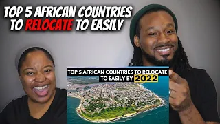 🇸🇨🇲🇺🇹🇳🇰🇪🇧🇼 American Couple Reacts "Top 5 African Countries to Relocate to for Economic Prosperity"