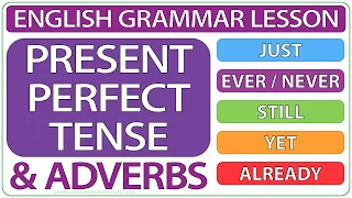 Present perfect tense with ADVERBS in English - Just, Ever, Never, Still, Yet, Already