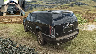 Cadillac Escalade ESV | Offroading | Forza Horizon 5 | Thrustmaster Steering Wheel