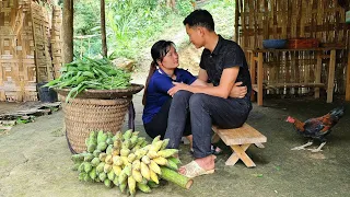 Gardening, harvesting bananas and vegetables - bringing them to the market to sell | Triêu Thị Sểnh