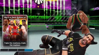 Big E vs Kevin Owens and Seth Rollins and Bobby Lashley / WWE Mayhem - Gameplay / (Ios - Android)