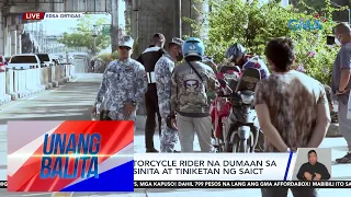 Nasa 6 na motorcycle rider na dumaan sa EDSA busway, sinita at tiniketan ng SAICT | UB