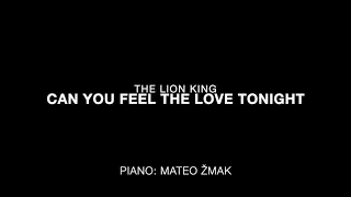 Can You Feel the Love Tonight - Piano Accompaniment by Mateo Žmak and Sheet Music