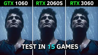 GTX 1060 vs RTX 2060 SUPER vs RTX 3060 | Test In 15 Latest Games | 2023