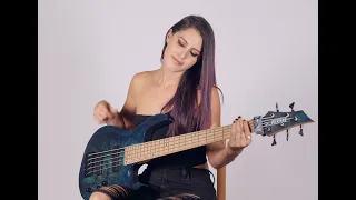 The Weeknd - BLINDING LIGHTS BASS COVER by Anna Sentina [Collaboration Closeup]