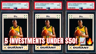 5 Best Sports Cards Investments under $50! *About to SKYROCKET*