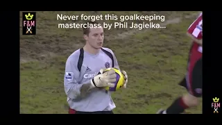 When Phil Jagielka stepped in goal 🥅 …