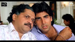 अक्षय कुमार ने भड़काया अजय देवगन के बारे में - Suhaag - Ajay Devgan, Akshay Kumar Comedy Scene