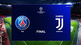 PES 2020 - PSG vs Juventus - UEFA Champions League Final UCL - 20/21 Season Gameplay