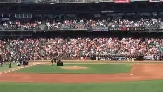 Metallica plays national anthem on Metallica Day at AT&T Park 2015 SF Giants