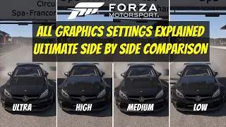 Forza Motorsports Graphics Settings Explained - The Ultimate Graphics Settings Deep Dive - 4K 2023