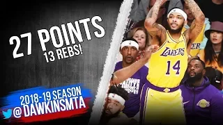 Brandon Ingram Full Highlights 2019 02 21 Lakers vs Rockets   27 Pts 13 Rebs!  FreeDawkins