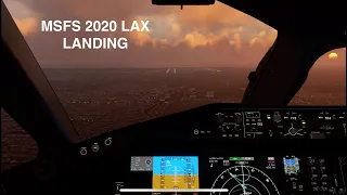 MSFS 2020 | APPROACH AND LANDING IN LOS ANGELES (KLAX) in a BOEING 787-10 / VATSIM