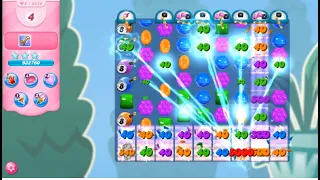 Candy Crush Saga level 3219 no boosters sugar stars 1.03 million tons of striped candies!