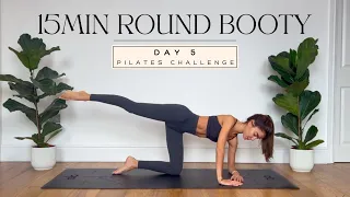 15MIN round booty pilates workout / DAY 5/7-DAY PILATES CHALLENGE / no equipment | LIDIAVMERA