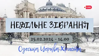 Недільне богослужіння 25 лютого 2024