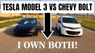 Tesla Model 3 vs Chevy Bolt - An opinion from someone who owns BOTH