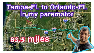Tampa to Orlando in my Paramotor Aug/12/2023