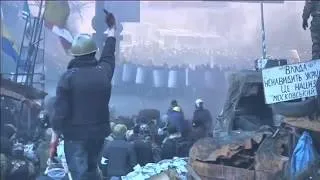 Жестокое противостояние Евромайдан 18 02 2014 Бои в Киеве 18 января