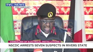 NSCDC arrests seven suspected vandals in Rivers