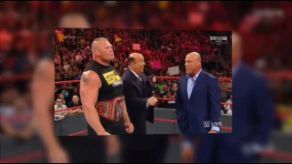 31st July 2017 Brock Lesnar challenging Kurt Angle for Summer slam at WWE RAW